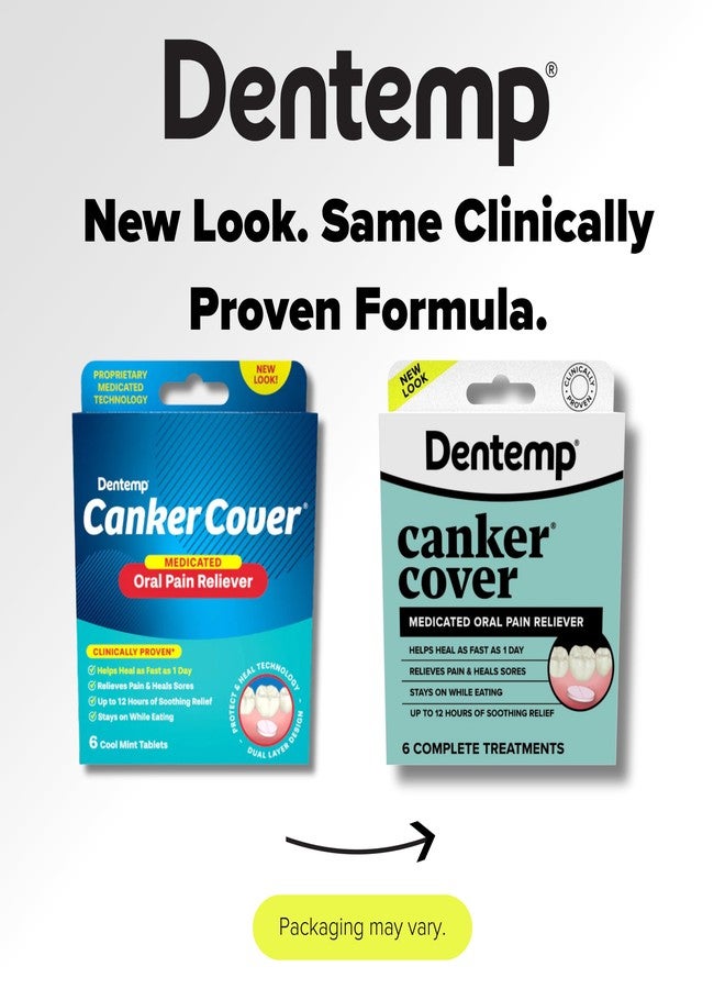 Dentemp Canker Cover - Canker Sore Medicine Pain Reliever (3pack) - Canker Sore Treatment to Relieve Canker Pain, Mouth Sores & Mouth Irritation - Fast Acting Canker Sore Relief Tablets for Adults - Image 2